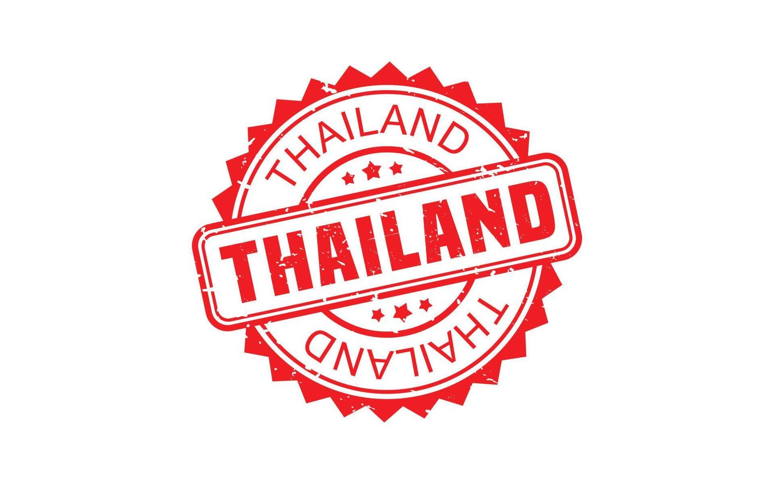 THAILAND rubber stamp with grunge style on white background vector