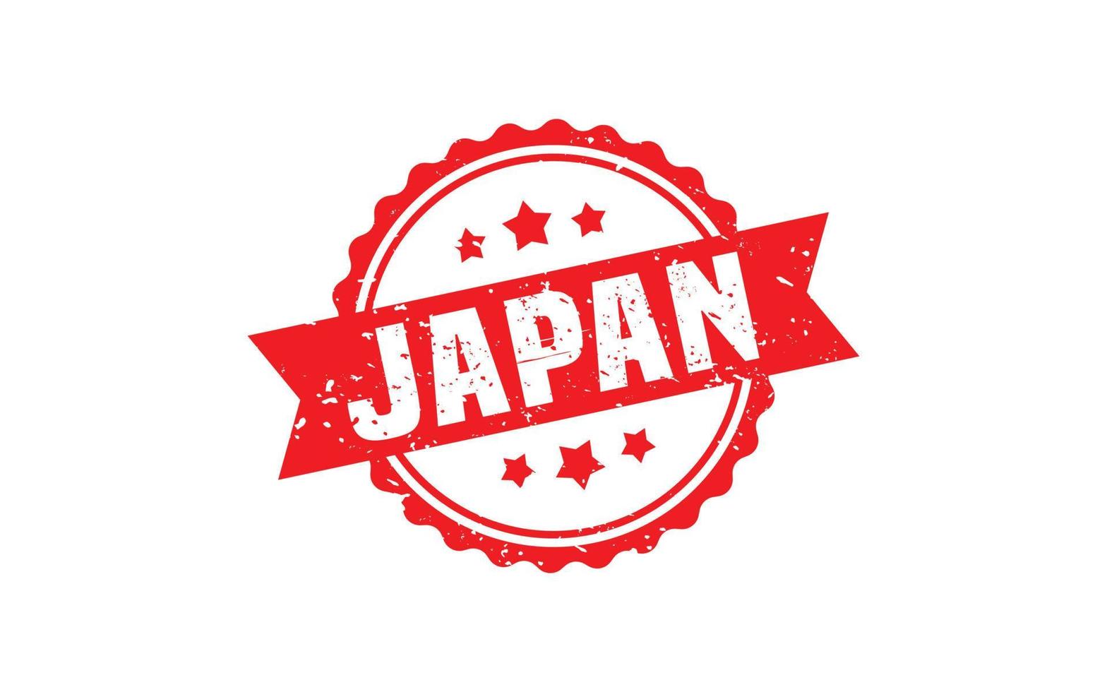 JAPAN stamp rubber with grunge style on white background vector