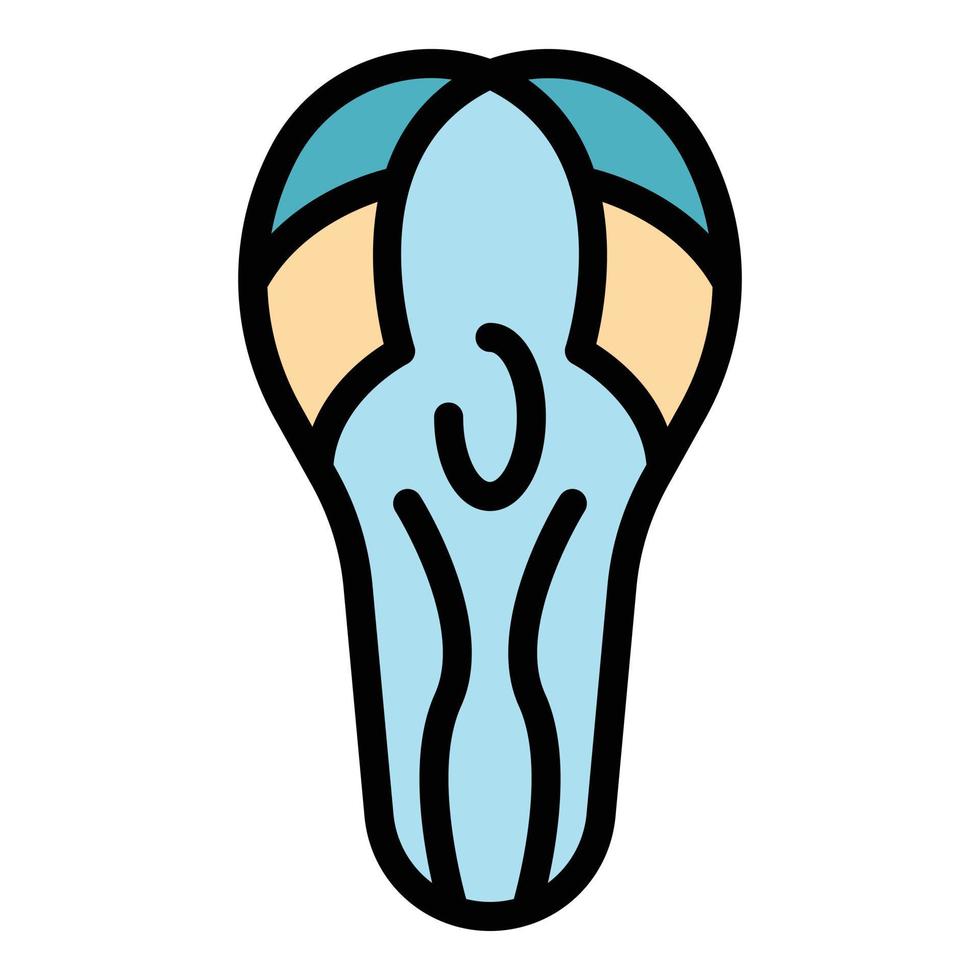 Bicycle repair seat icon color outline vector