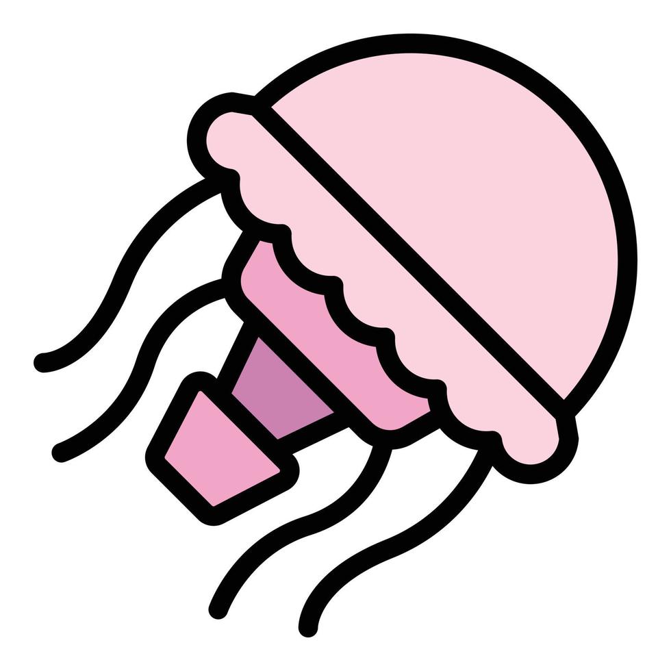 Dweller jellyfish icon color outline vector