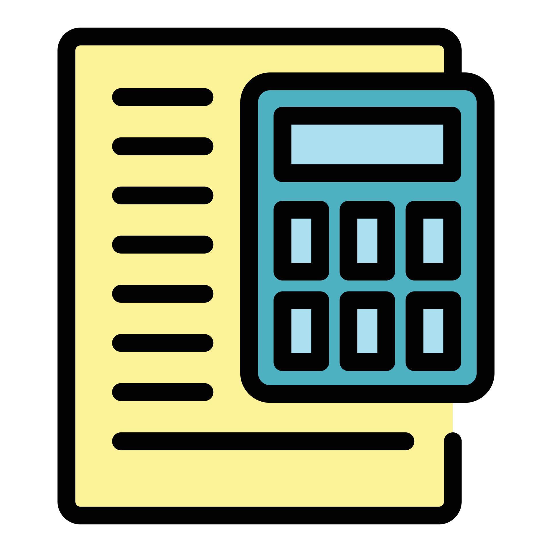 Manual calculator icon color outline vector 15068764 Vector Art at Vecteezy