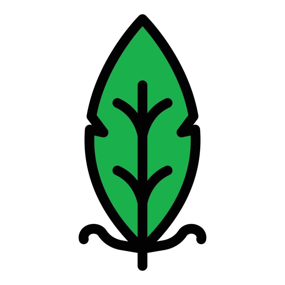 Nib feather icon color outline vector