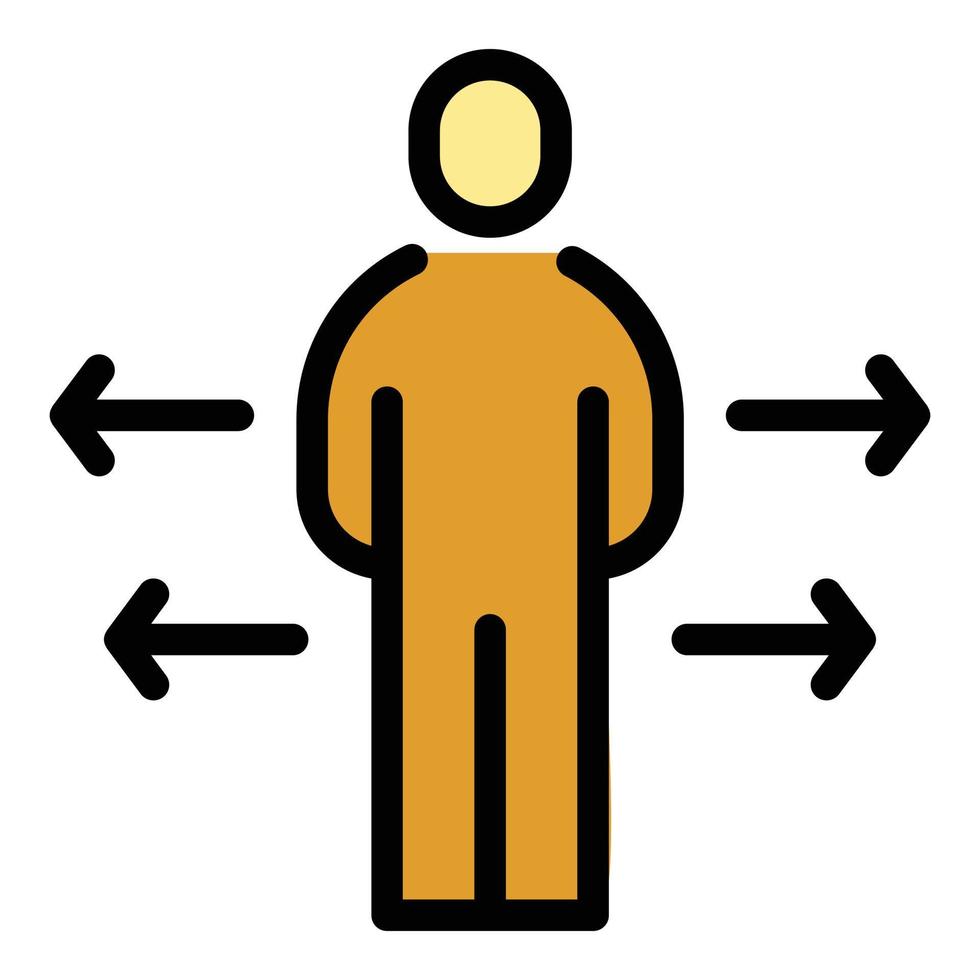 Student job choose icon color outline vector
