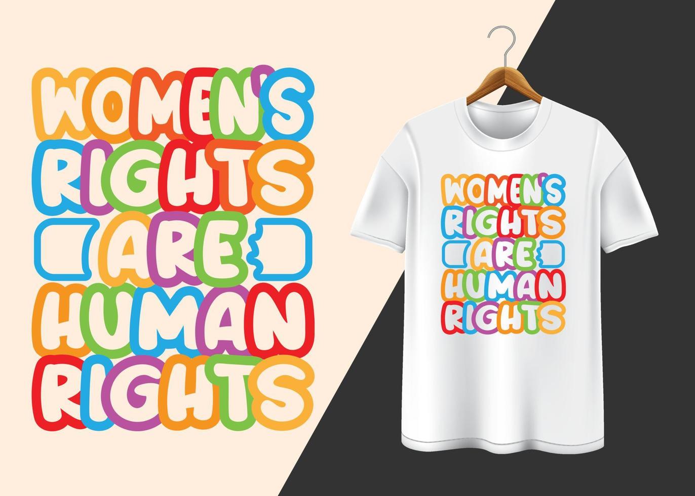 diseño de camiseta del 10 de diciembre del día internacional de los derechos humanos vector