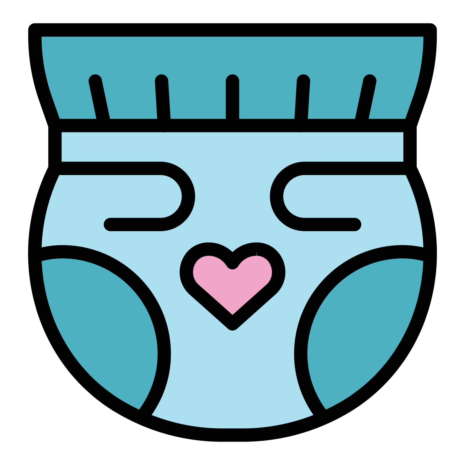 vector de contorno de color de icono de pañal de bebé 15069587 Vector