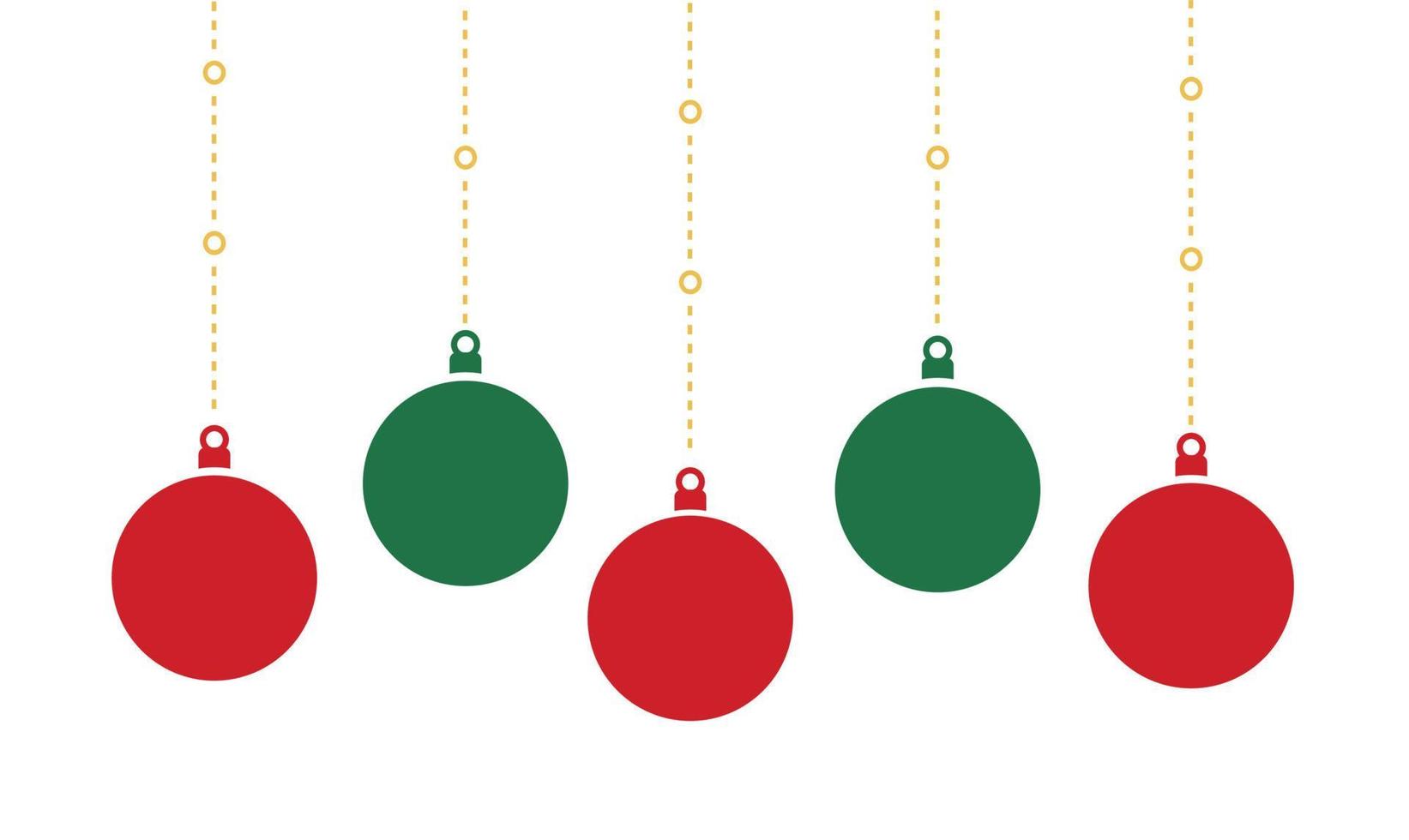 Christmas ornament hanging vector illustration