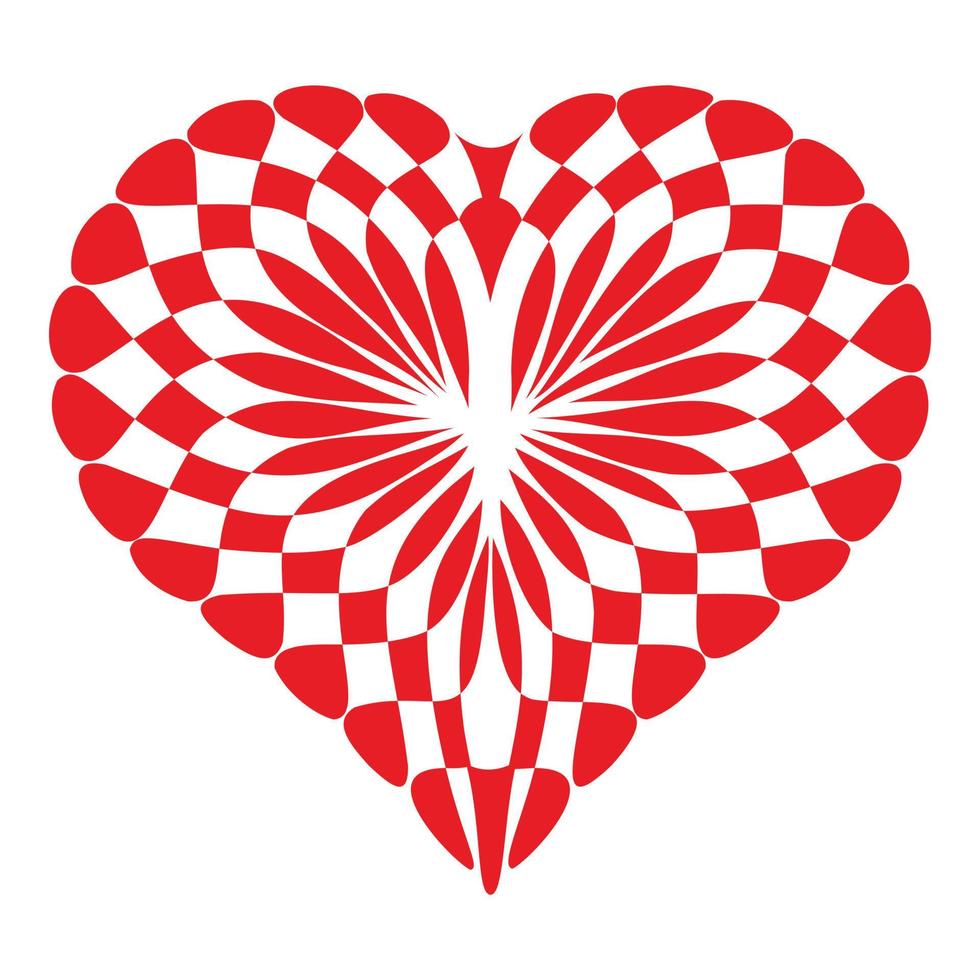 Concept heart icon, simple style vector