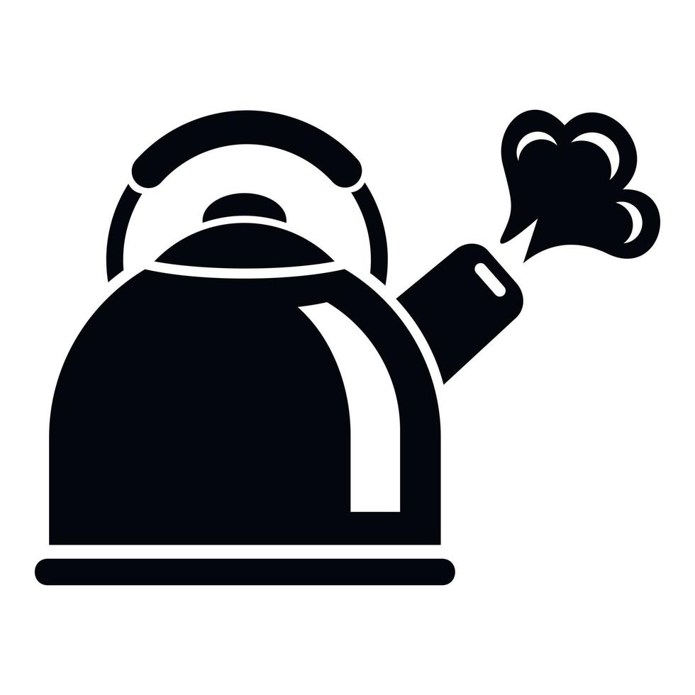 Small teapot icon, simple style vector