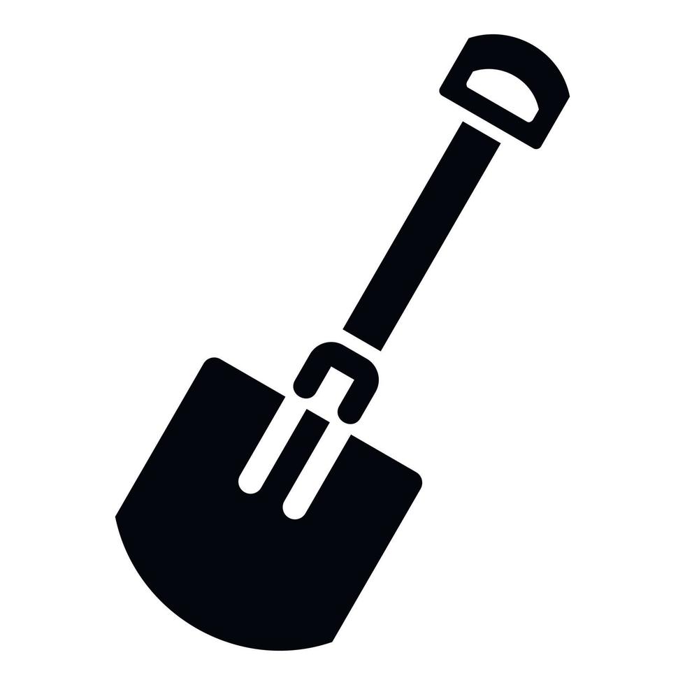 Offroad car shovel icon, simple style vector