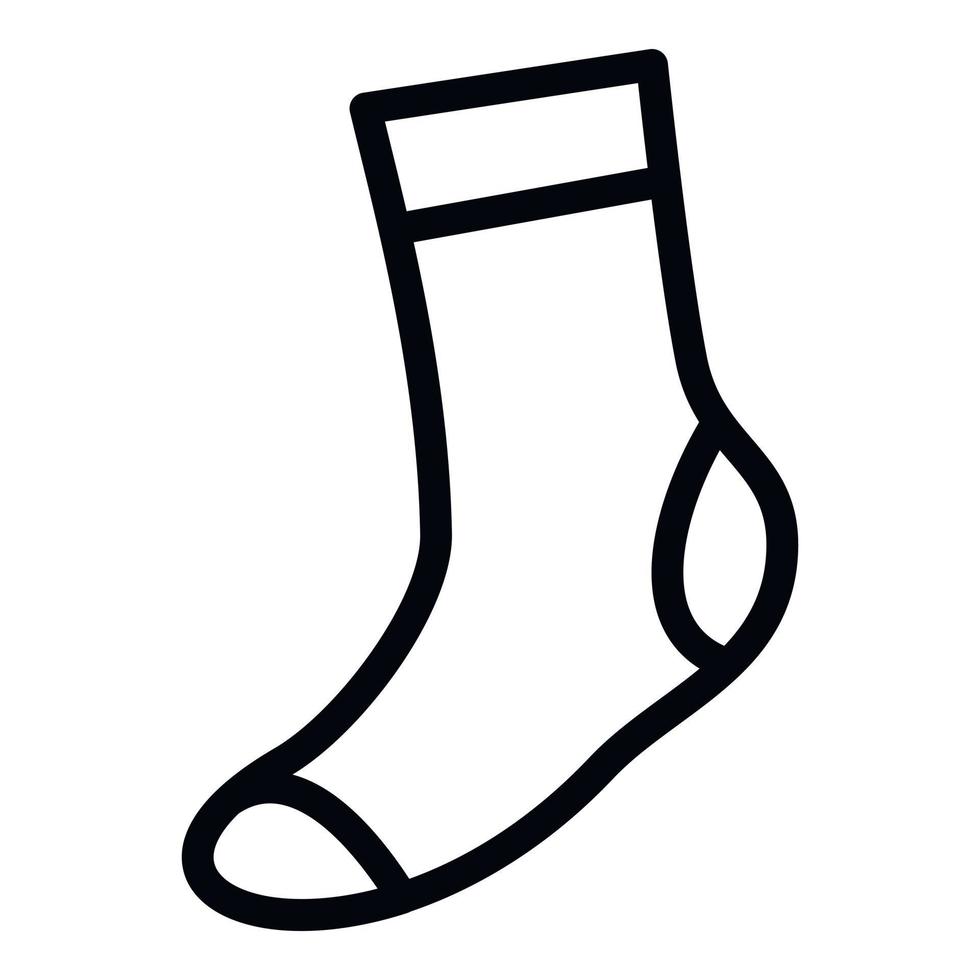 Daily sock icon, simple style vector