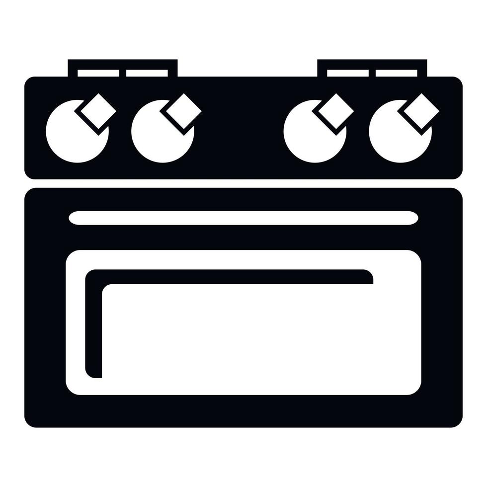 House oven icon, simple style vector