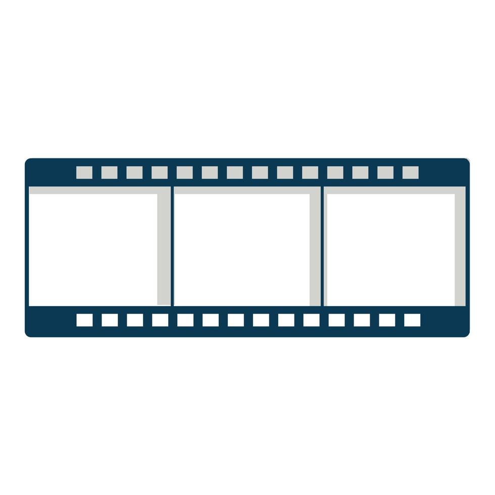 Film strip icon, cartoon style vector