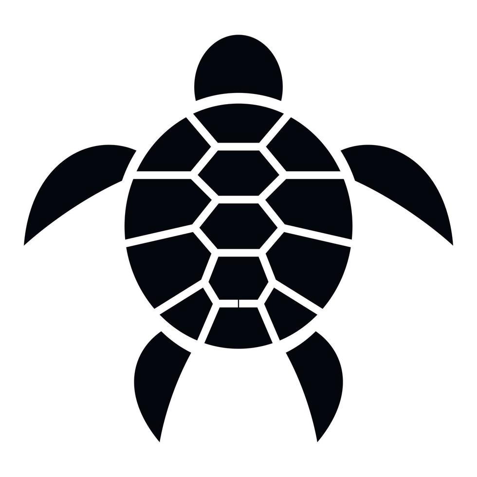 Reptile turtle icon, simple style vector