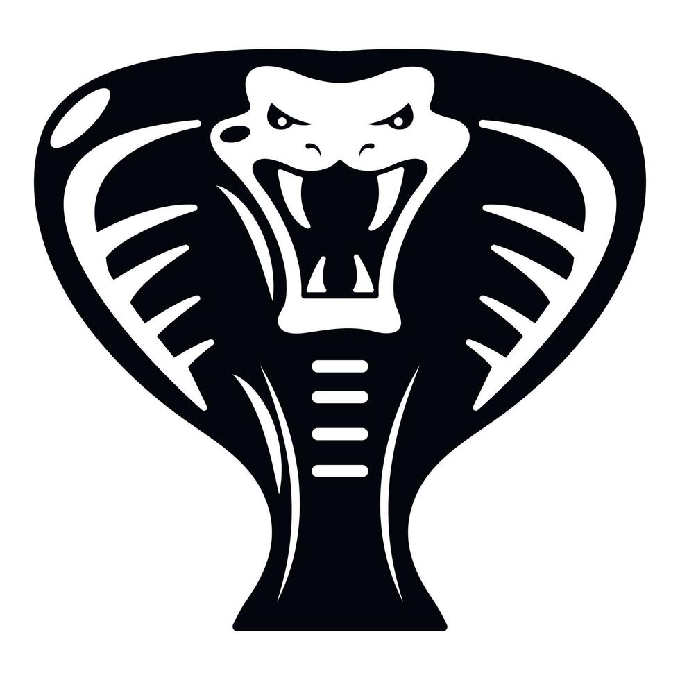 Snake icon, simple style vector