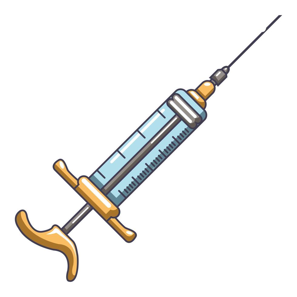 Injector icon, cartoon style vector