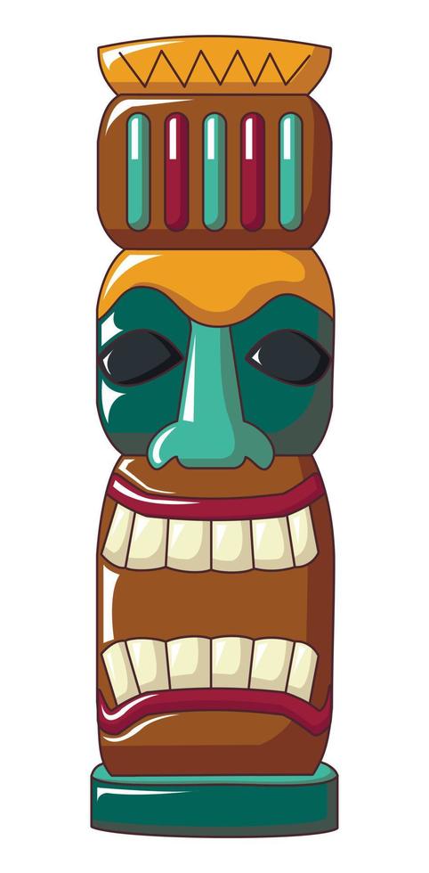 icono de estatua de ídolo, estilo de dibujos animados vector