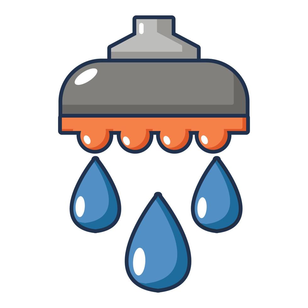 Shower head icon, cartoon style vector