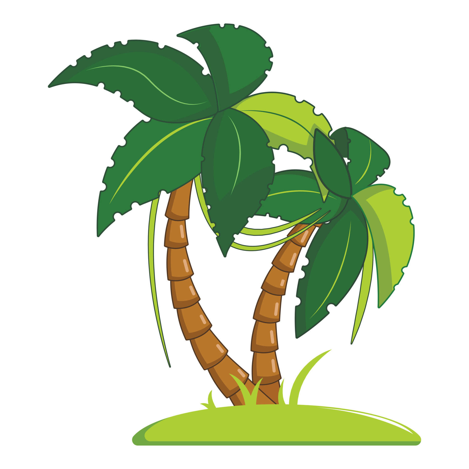 Palm tree icon, cartoon style 15070427 Vector Art at Vecteezy