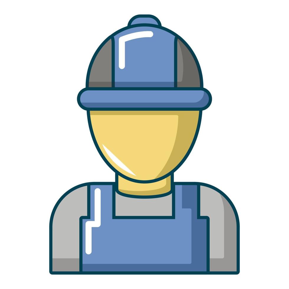 Auto car mechanic icon, cartoon style vector