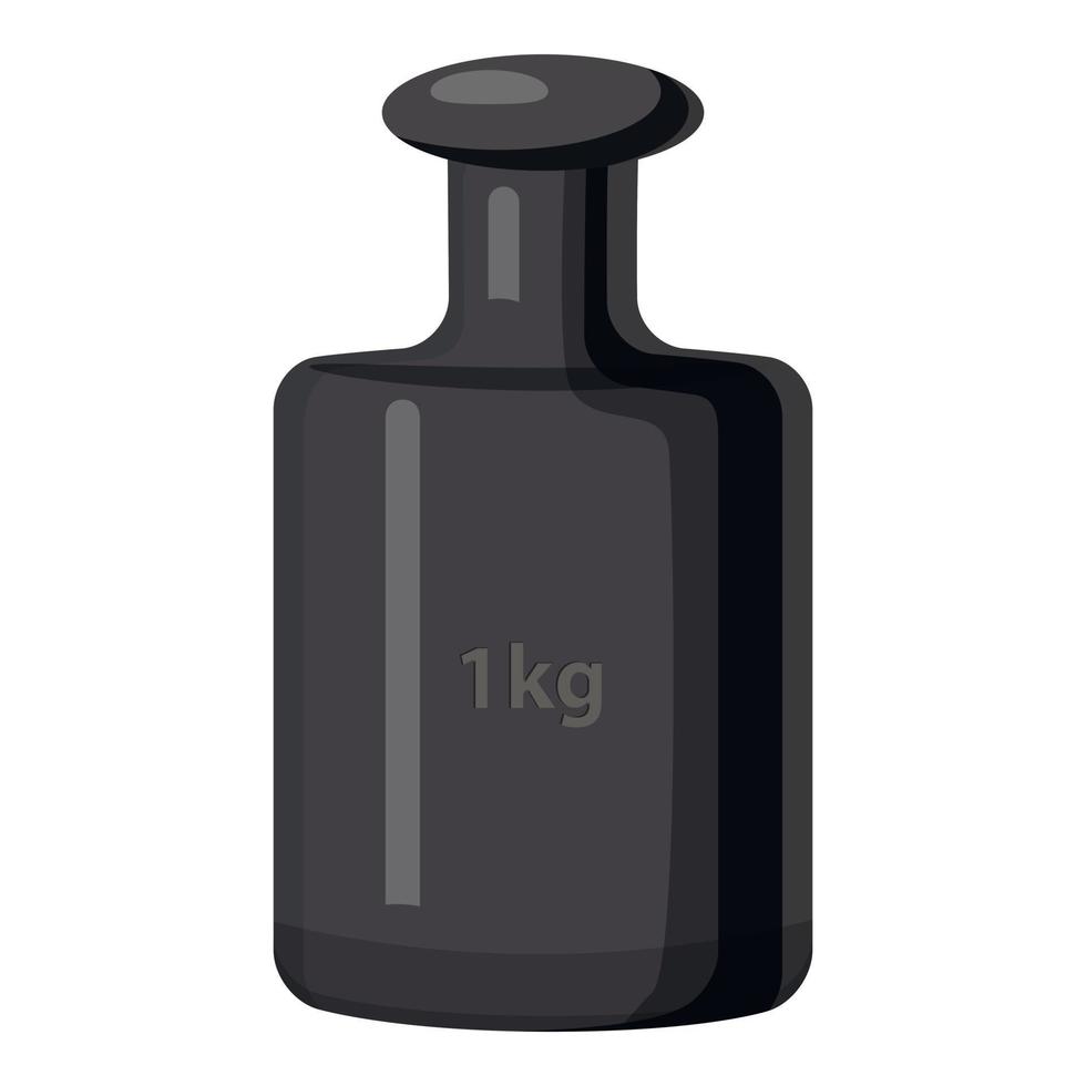 Weight 1 kg icon, cartoon style vector