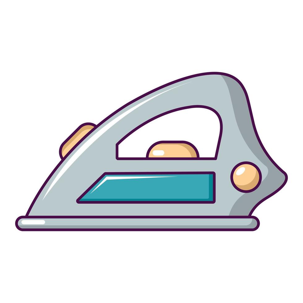 Iron icon, cartoon style vector