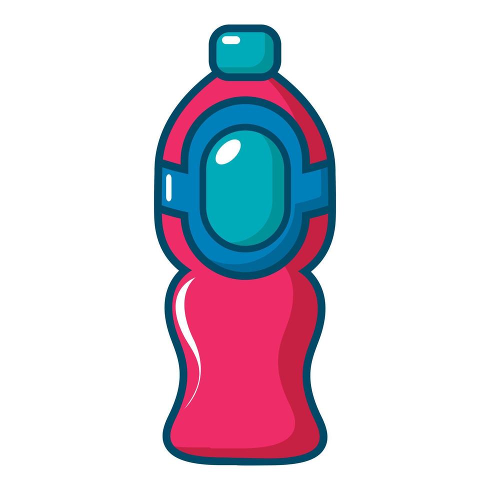 icono de jugo de botella, estilo de dibujos animados vector