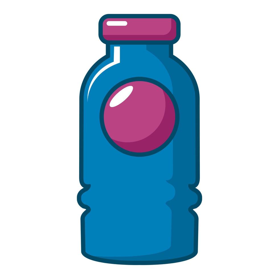 Cosmetic bottle icon, cartoon style vector