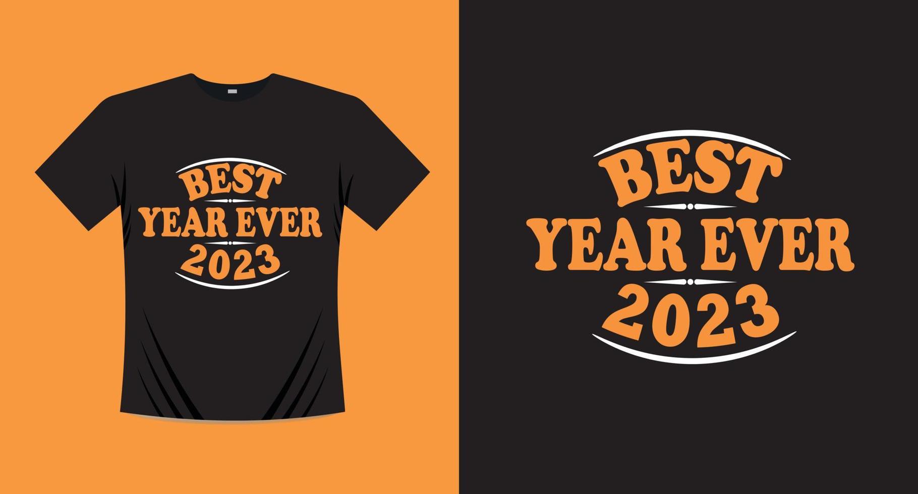 feliz año nuevo diseño de impresión de camiseta vector