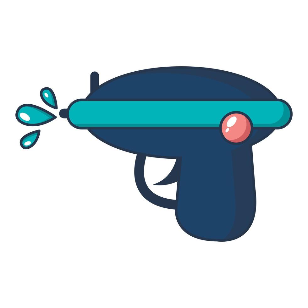 Water gun icon, cartoon style vector