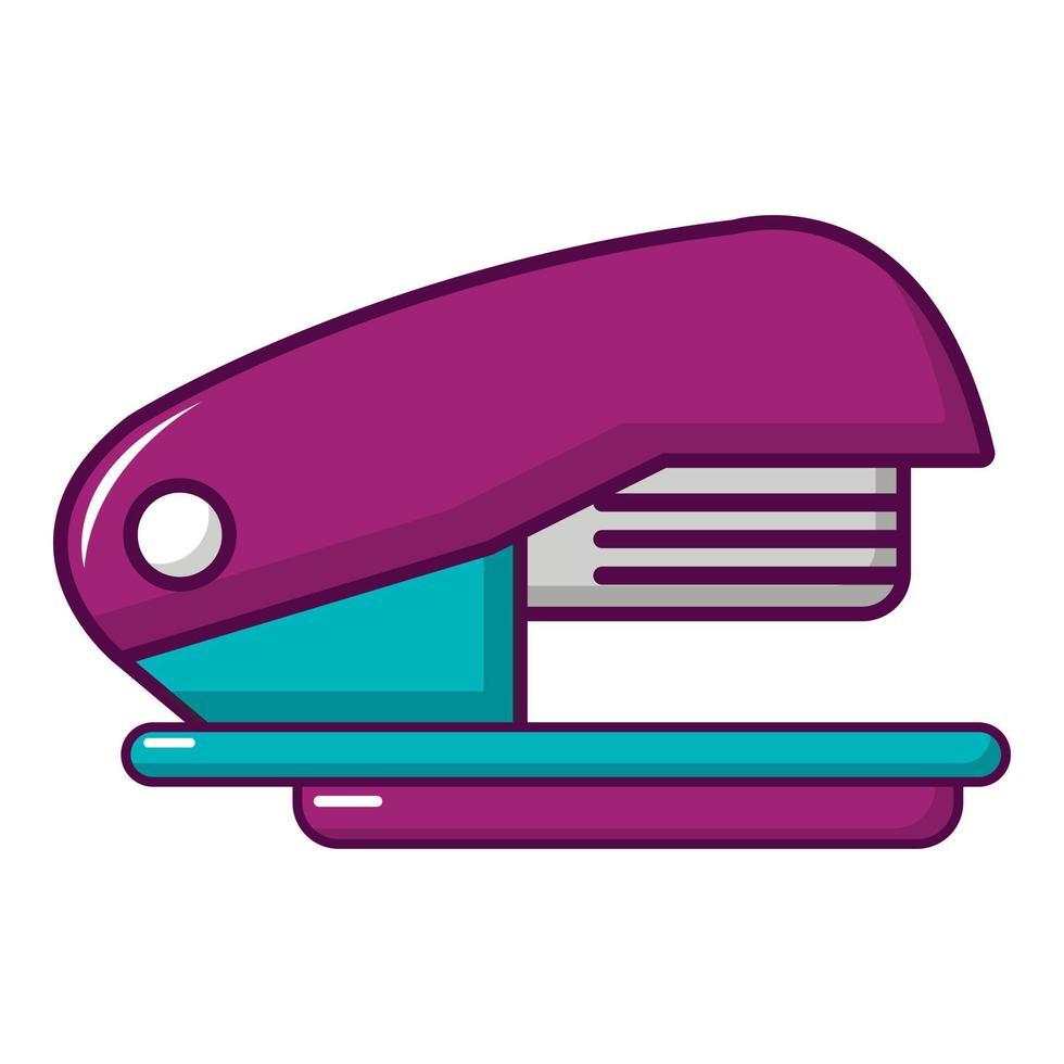 Stapler icon, cartoon style vector