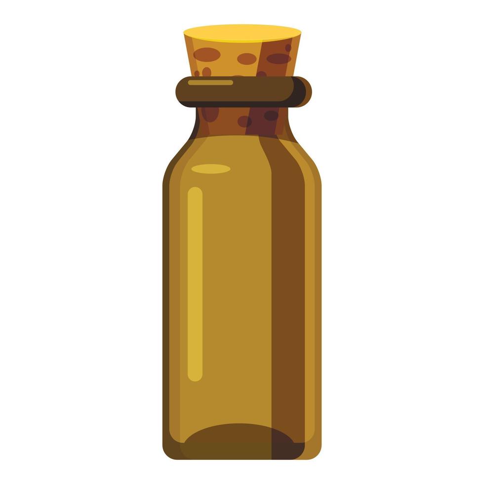 icono de botella de farmacia, estilo de dibujos animados vector