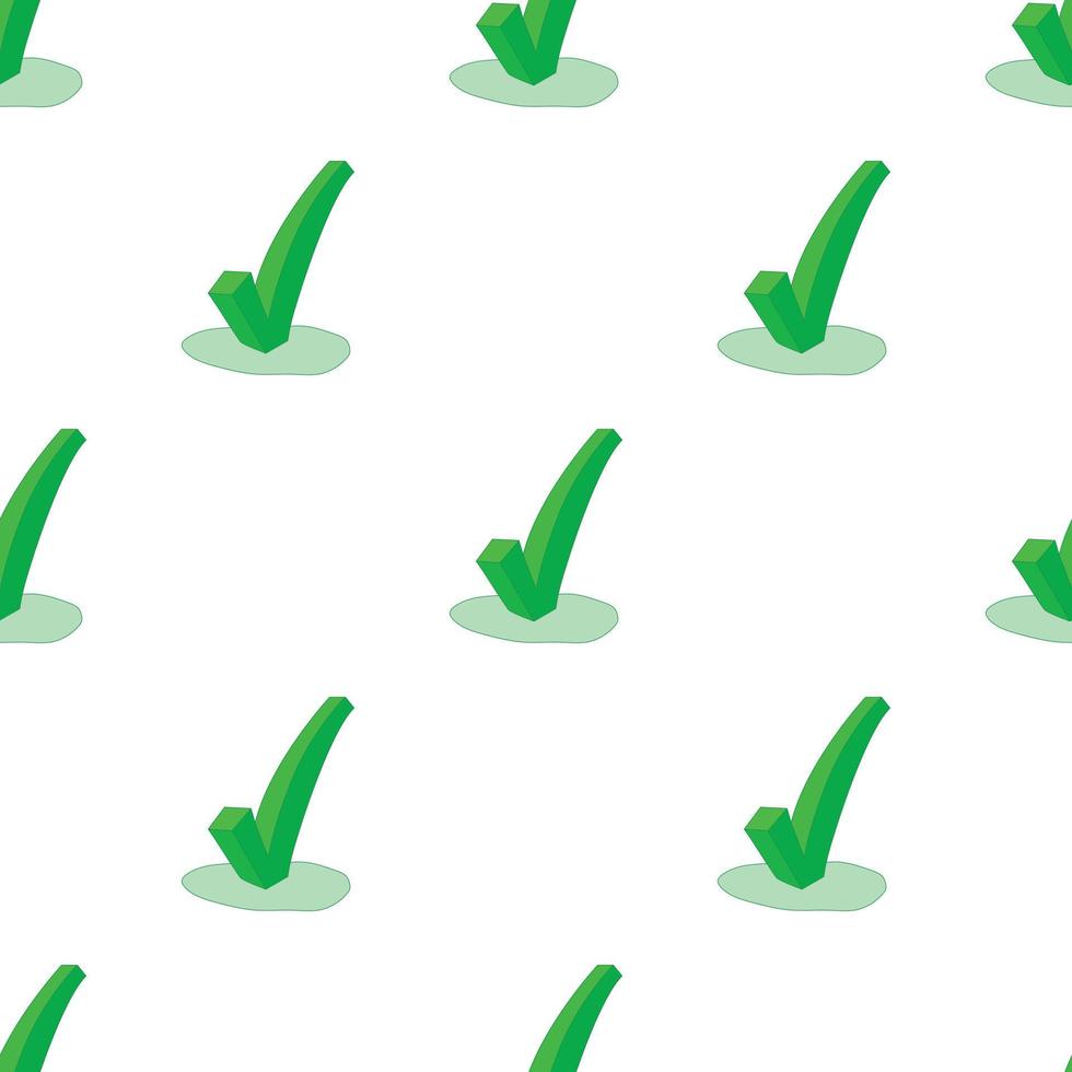 Green check mark pattern seamless vector