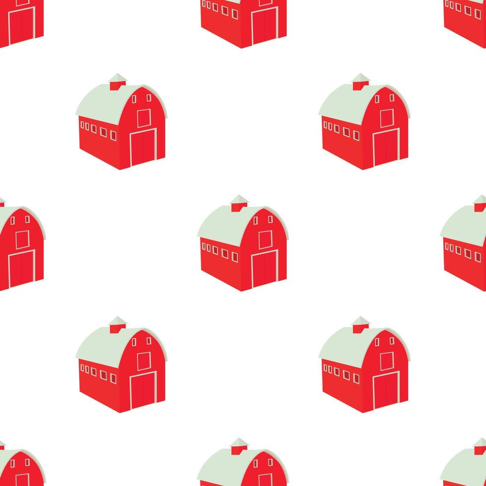 Wooden red barn pattern seamless vector