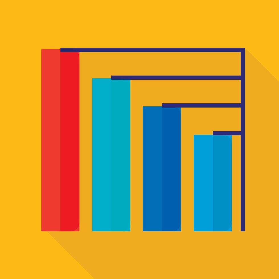 Graphic icon, flat style vector