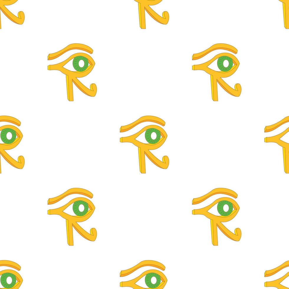 ojo de horus patrón vector sin costura