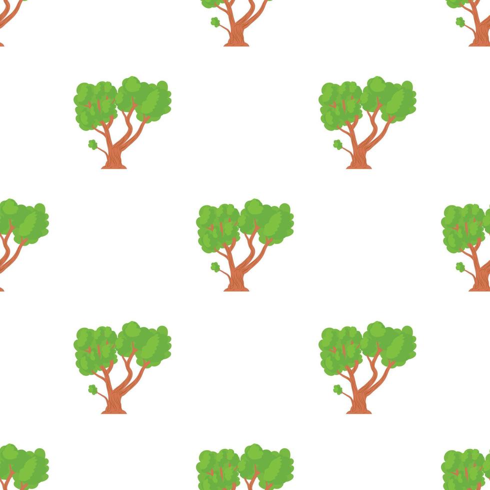 un árbol con un vector transparente de patrón de corona verde que se extiende