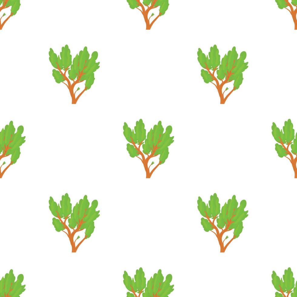 Green tree pattern seamless vector