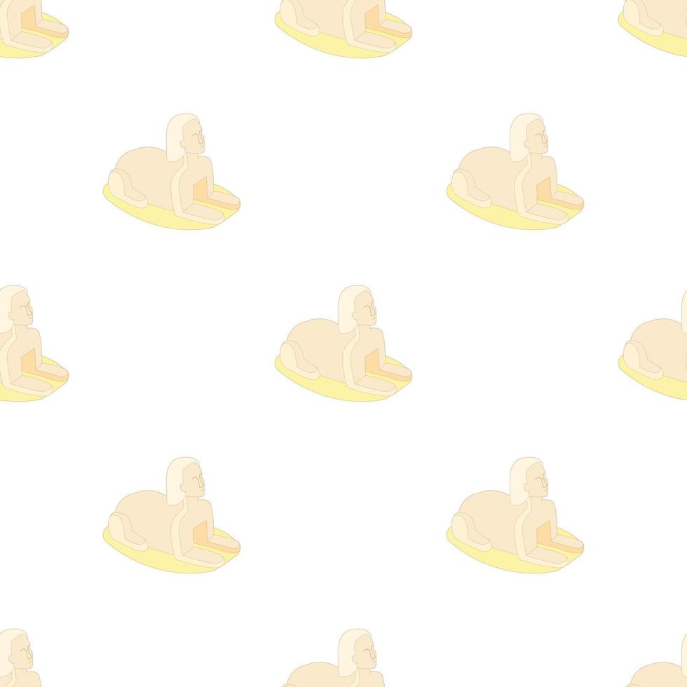 Egyptian sphinx pattern seamless vector