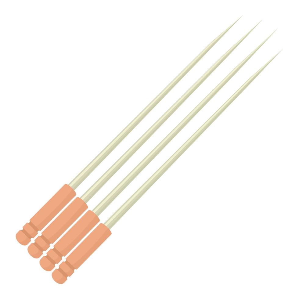 Toothpick icon, cartoon style vector