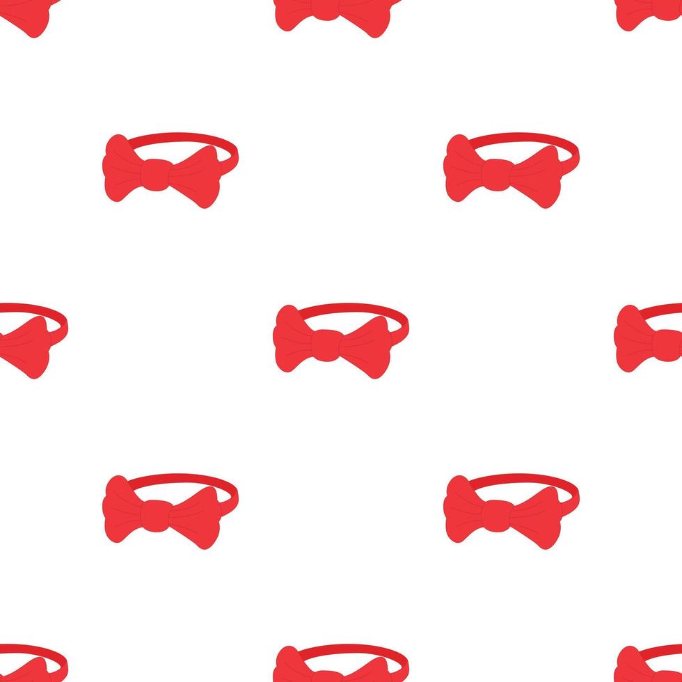 Red bow tie pattern seamless vector