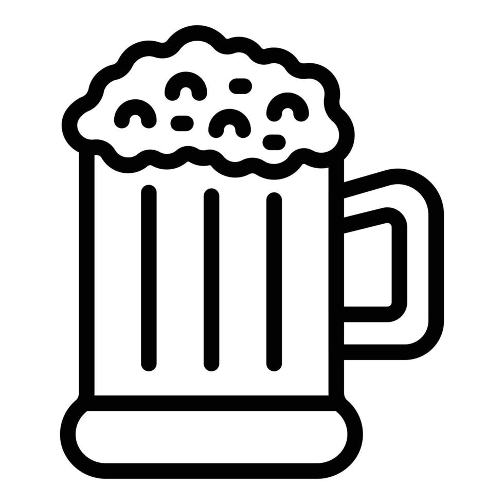 Beer mug icon outline vector. Munich skyline vector