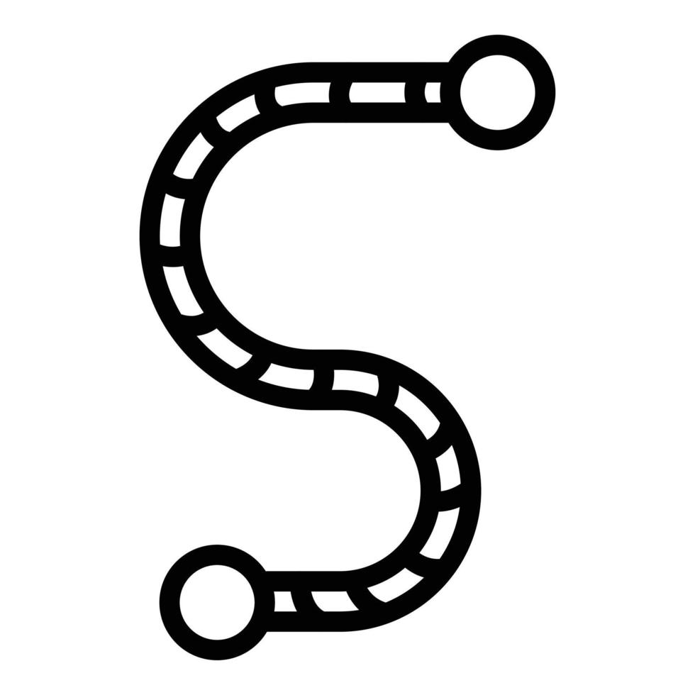 Rope park icon outline vector. Adventure sport vector