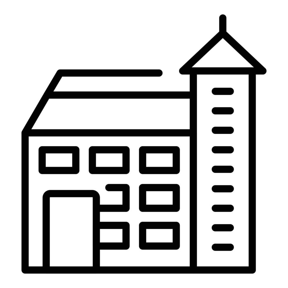 Slovak house icon outline vector. Emblem slovakia vector