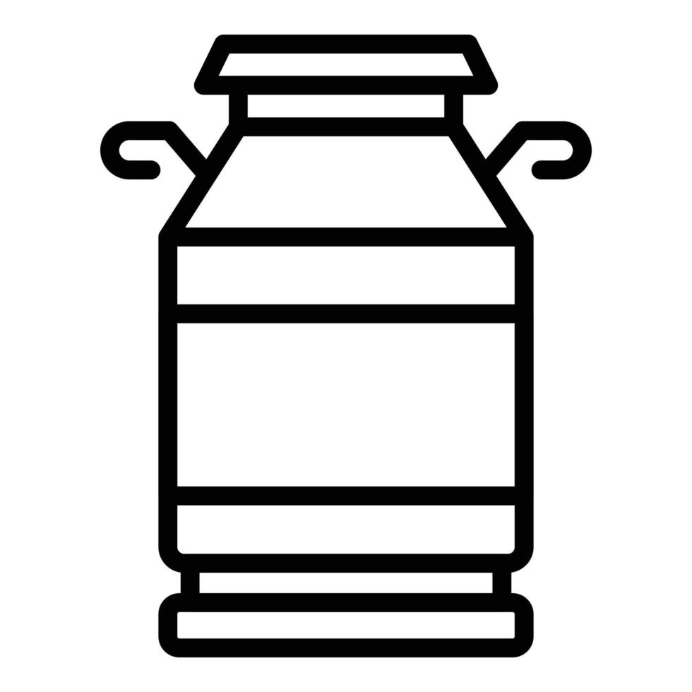 Milk cow barrel icon outline vector. Farm animal vector
