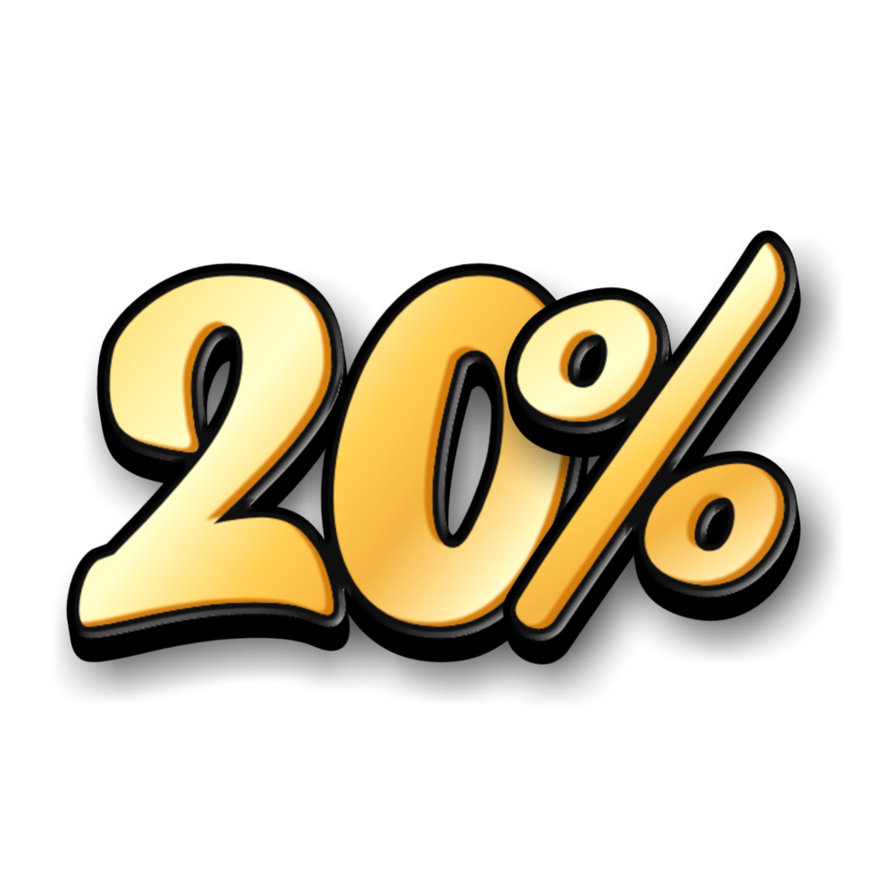 discount 3D text for sells and promotion png