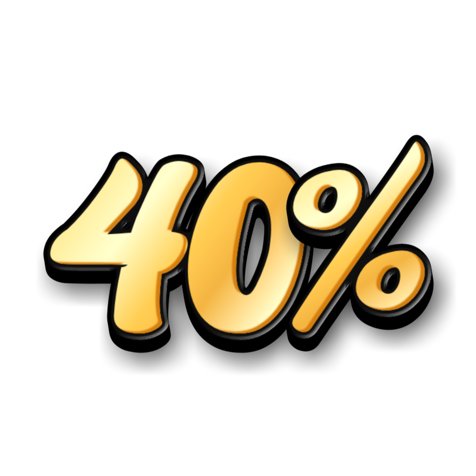 discount 3D text for sells and promotion png