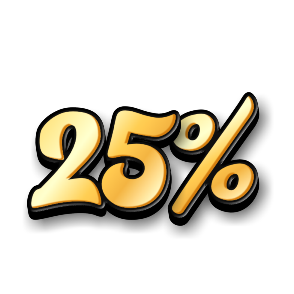 discount 3D text for sells and promotion png