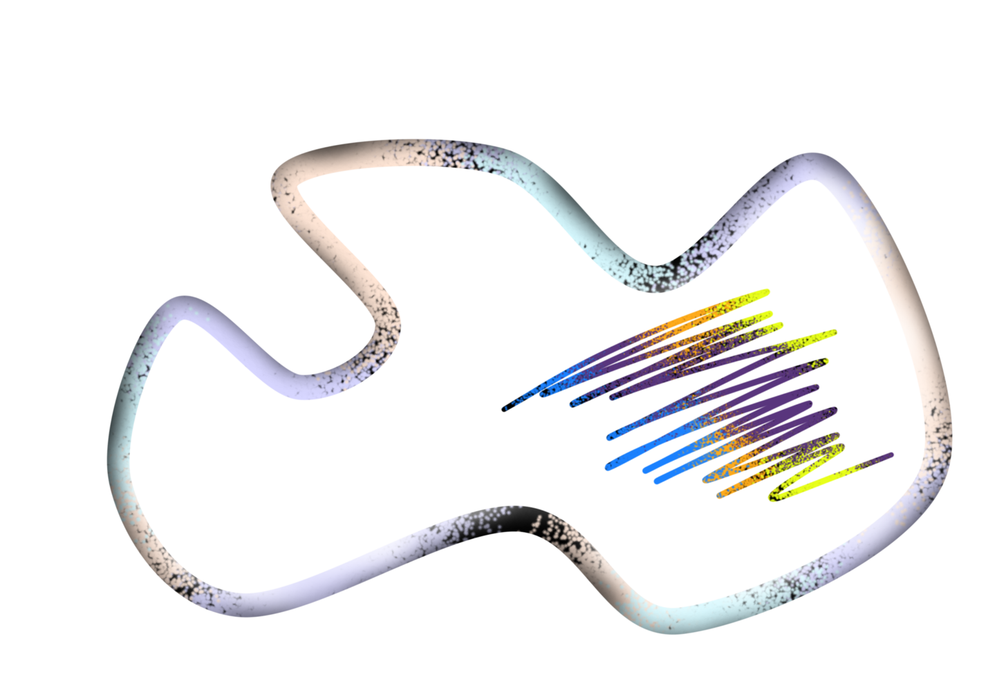 Aesthetic Shape Full Color png