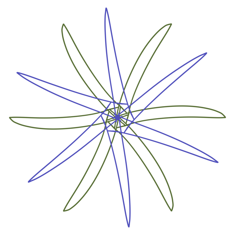 Aesthetic Batik Flower png