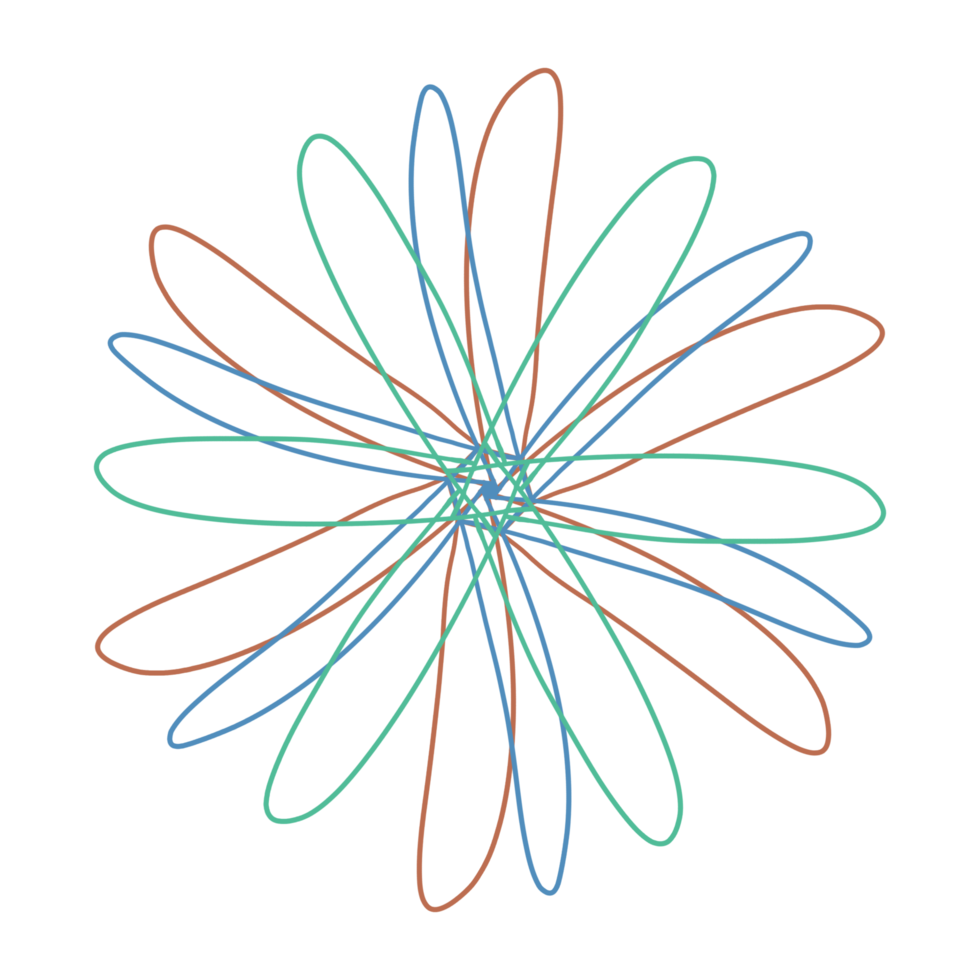 Aesthetic Batik Flower png